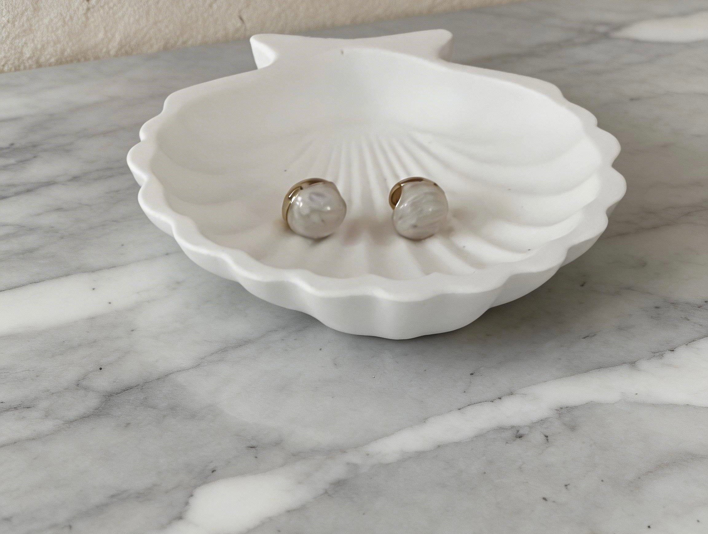 Pink Stone Stud Earrings – Gold Tone